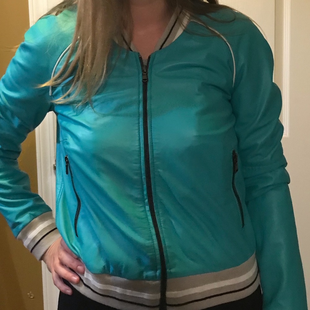 Leather Bomber Jacket